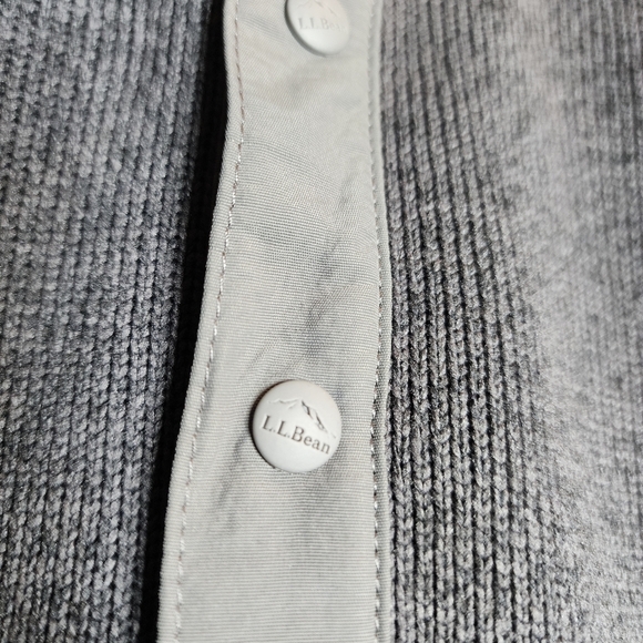NWT L.L.Bean Grey Sweater Fleece Pullover Mens Size Large Tall - Picture 14 of 16